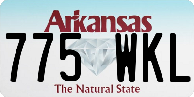 AR license plate 775WKL