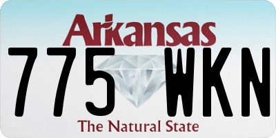 AR license plate 775WKN