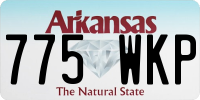AR license plate 775WKP