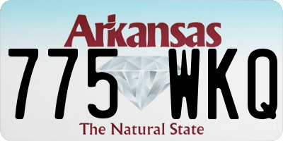 AR license plate 775WKQ
