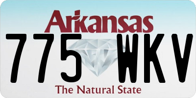 AR license plate 775WKV