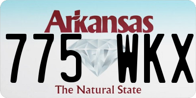 AR license plate 775WKX