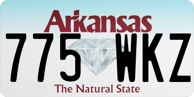 AR license plate 775WKZ
