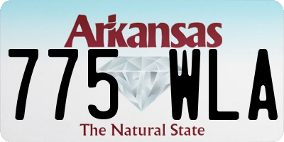 AR license plate 775WLA
