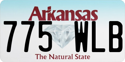 AR license plate 775WLB