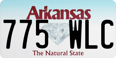 AR license plate 775WLC