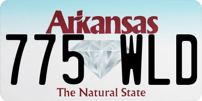 AR license plate 775WLD