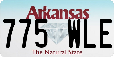 AR license plate 775WLE