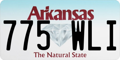 AR license plate 775WLI