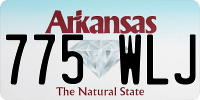 AR license plate 775WLJ