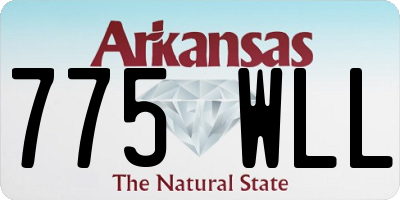 AR license plate 775WLL