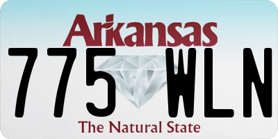 AR license plate 775WLN