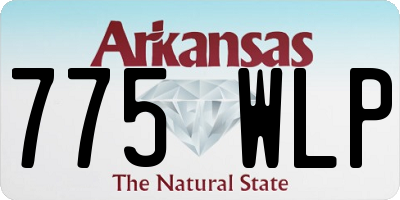 AR license plate 775WLP