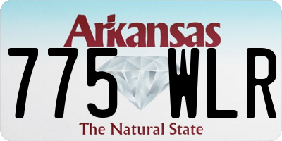 AR license plate 775WLR