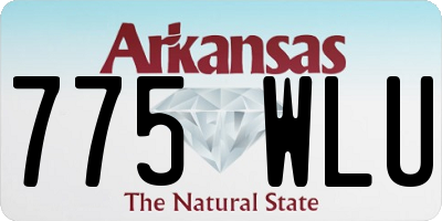 AR license plate 775WLU