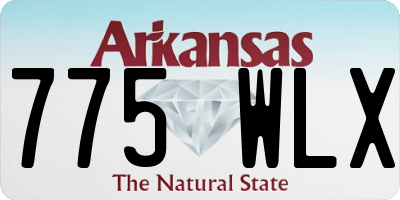 AR license plate 775WLX