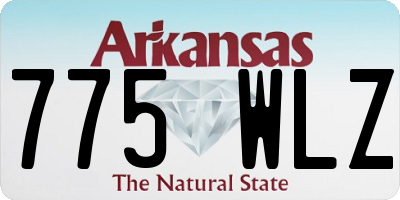 AR license plate 775WLZ
