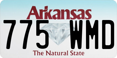 AR license plate 775WMD