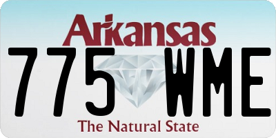 AR license plate 775WME