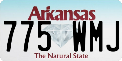 AR license plate 775WMJ