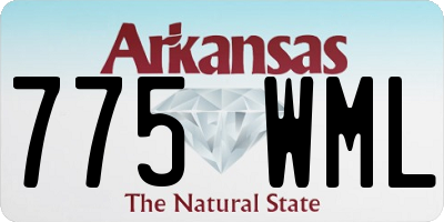 AR license plate 775WML