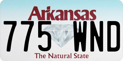 AR license plate 775WND