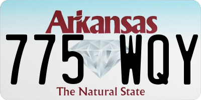AR license plate 775WQY