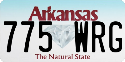 AR license plate 775WRG