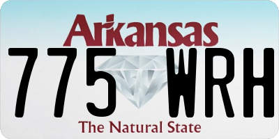 AR license plate 775WRH