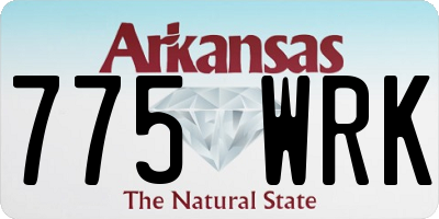 AR license plate 775WRK