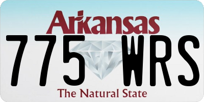 AR license plate 775WRS