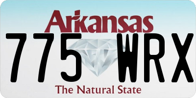 AR license plate 775WRX