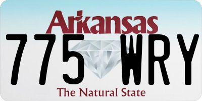AR license plate 775WRY