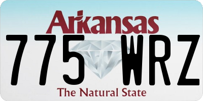 AR license plate 775WRZ