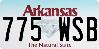 AR license plate 775WSB