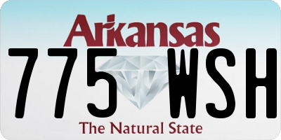 AR license plate 775WSH