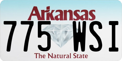 AR license plate 775WSI