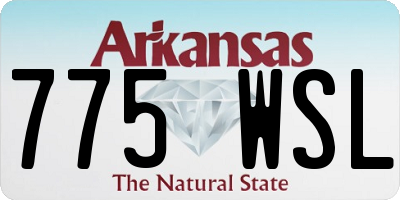 AR license plate 775WSL
