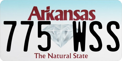AR license plate 775WSS
