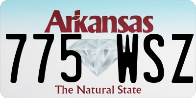 AR license plate 775WSZ