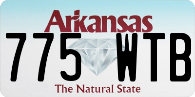 AR license plate 775WTB