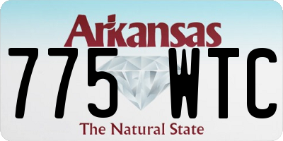 AR license plate 775WTC