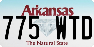 AR license plate 775WTD