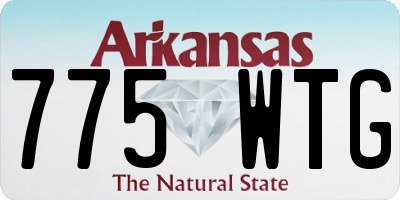 AR license plate 775WTG