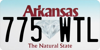 AR license plate 775WTL