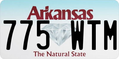 AR license plate 775WTM