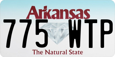 AR license plate 775WTP