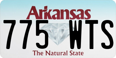 AR license plate 775WTS