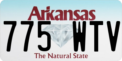AR license plate 775WTV