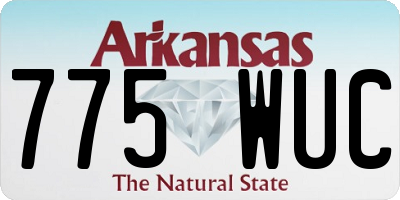 AR license plate 775WUC